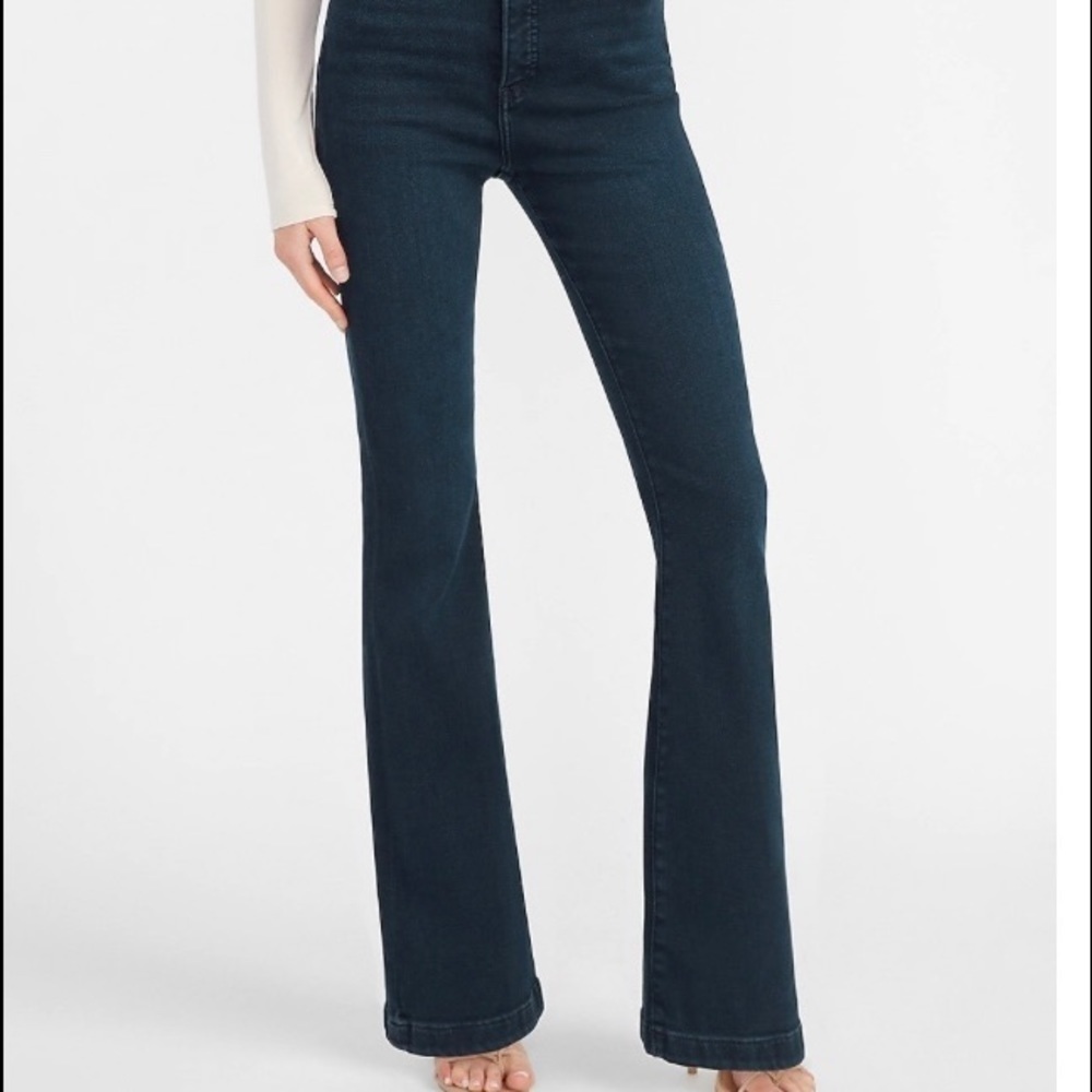 The Limited women’s high waist flare jeans blue